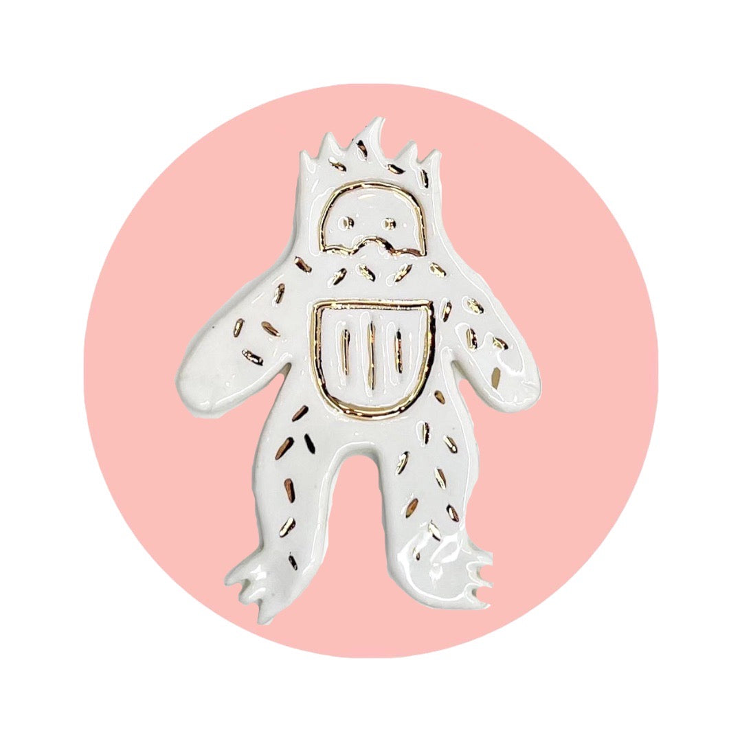 22K yeti ornament