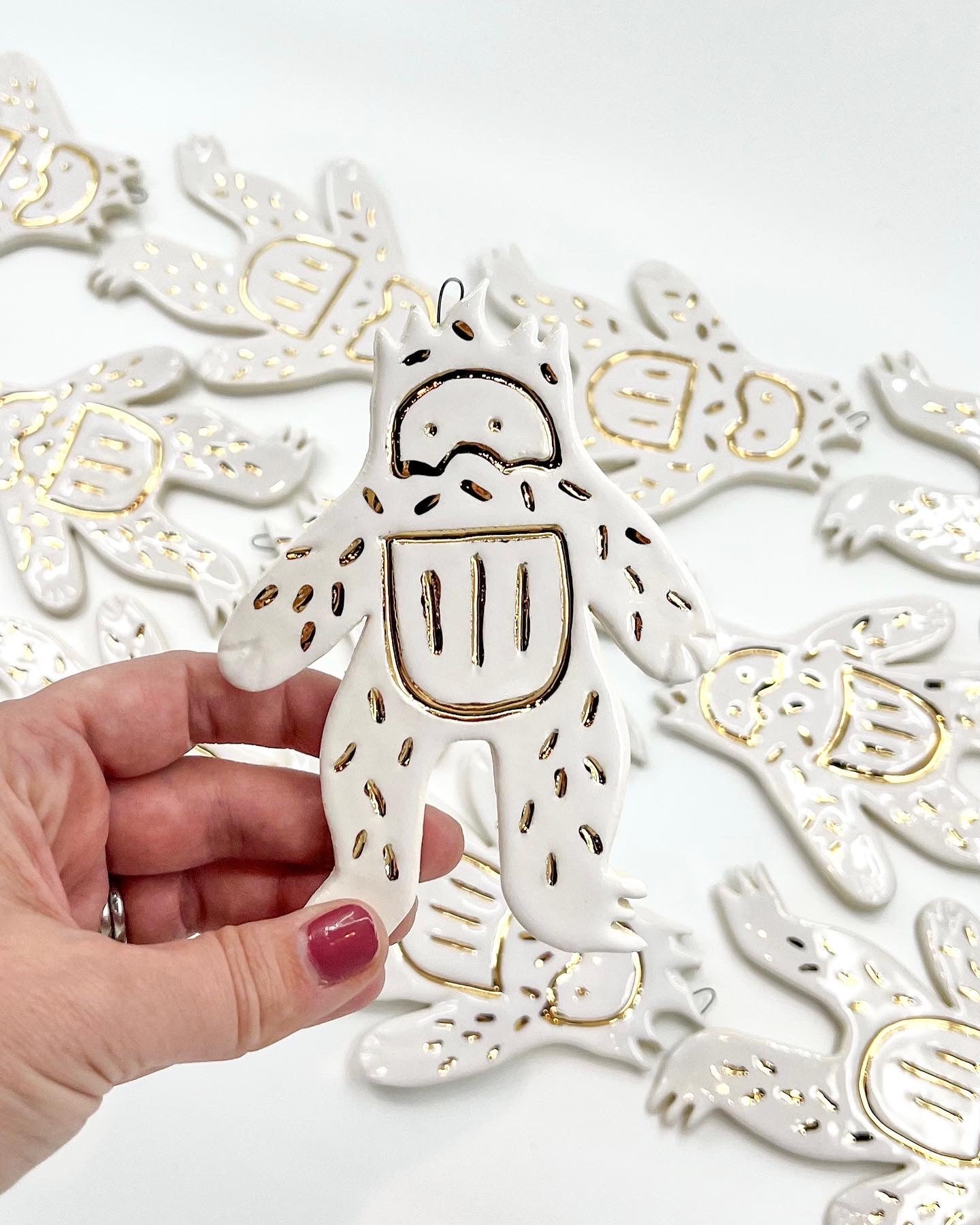 22K yeti ornament
