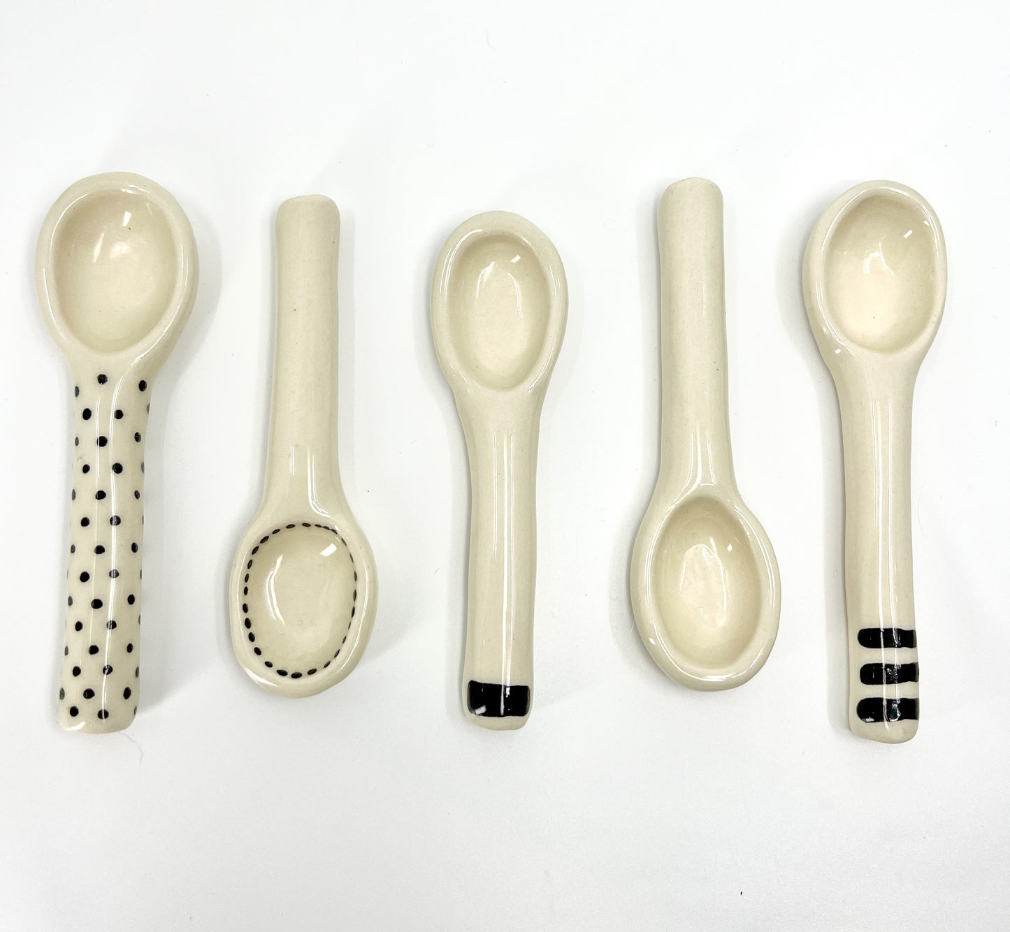 just a pinch ceramic spoons