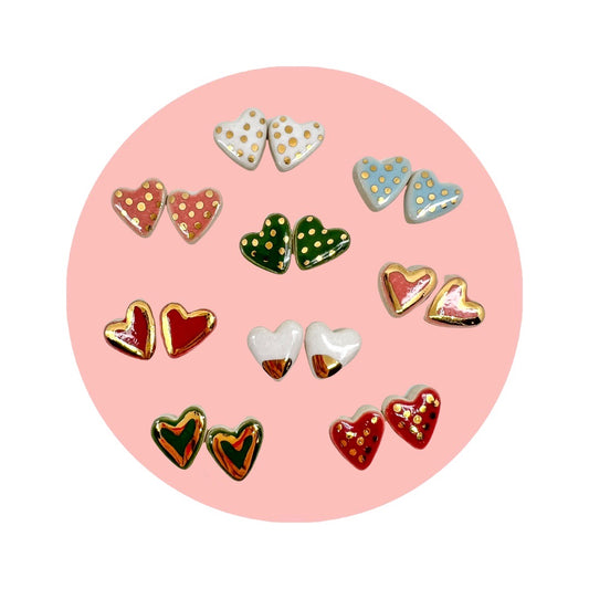 love notes ceramic earrings