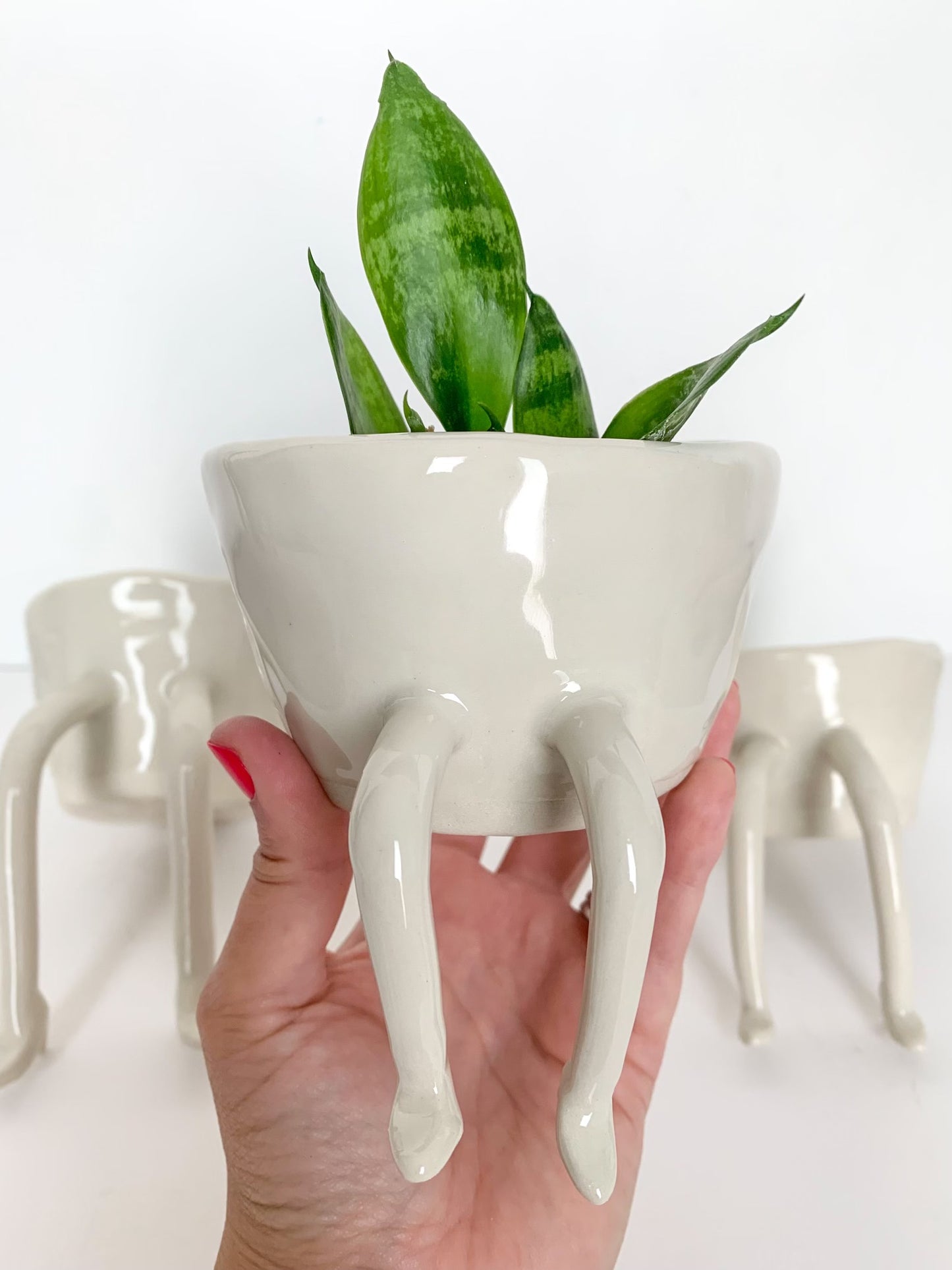 leggy planter - heels